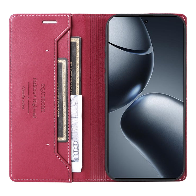For Xiaomi 14T Pro GQUTROBE G01 RFID Anti-theft Leather Phone Case