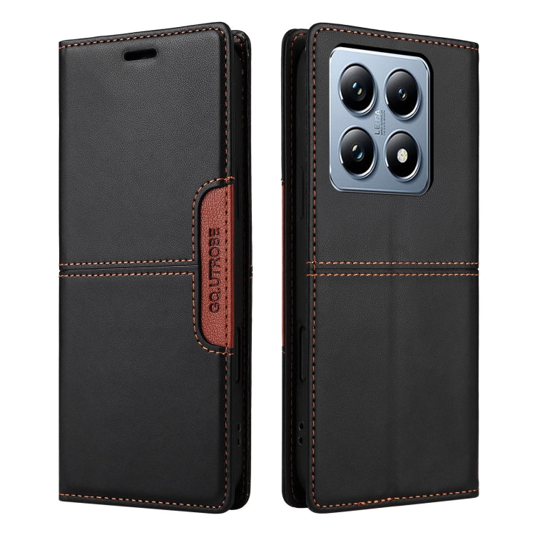 For Xiaomi 14T Pro GQUTROBE G01 RFID Anti-theft Leather Phone Case