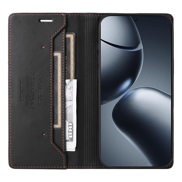For Xiaomi 14T Pro GQUTROBE G01 RFID Anti-theft Leather Phone Case
