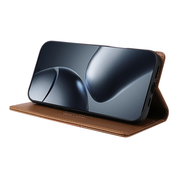 For Xiaomi 14T Pro GQUTROBE G01 RFID Anti-theft Leather Phone Case