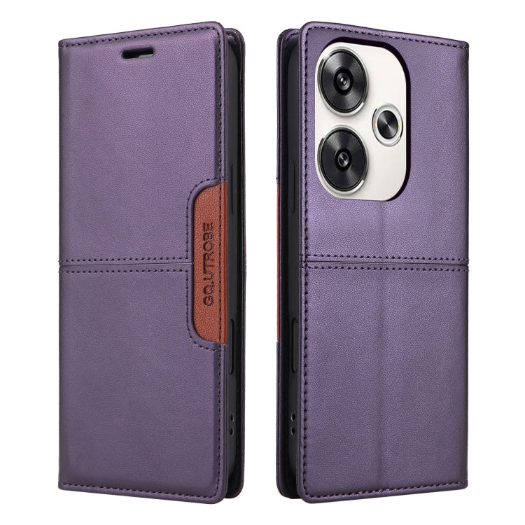 For Xiaomi Poco F6 GQUTROBE G01 RFID Anti-theft Leather Phone Case