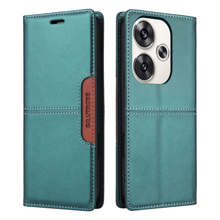 For Xiaomi Poco F6 GQUTROBE G01 RFID Anti-theft Leather Phone Case