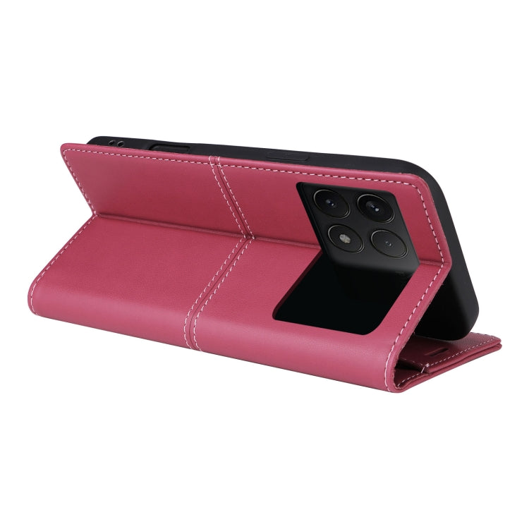 For Xiaomi Poco F6 Pro GQUTROBE G01 RFID Anti-theft Leather Phone Case