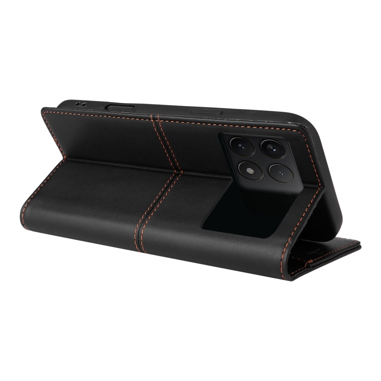 For Xiaomi Poco F6 Pro GQUTROBE G01 RFID Anti-theft Leather Phone Case