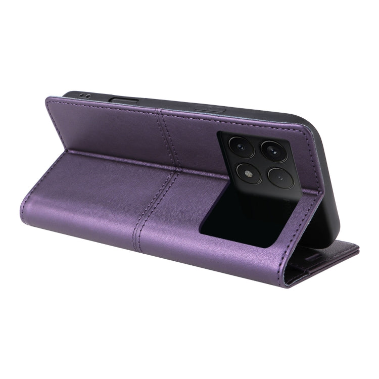 For Xiaomi Poco F6 Pro GQUTROBE G01 RFID Anti-theft Leather Phone Case