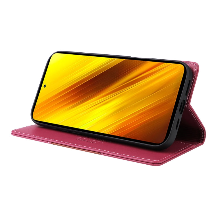 For Xiaomi Poco X3 NFC GQUTROBE G01 RFID Anti-theft Leather Phone Case