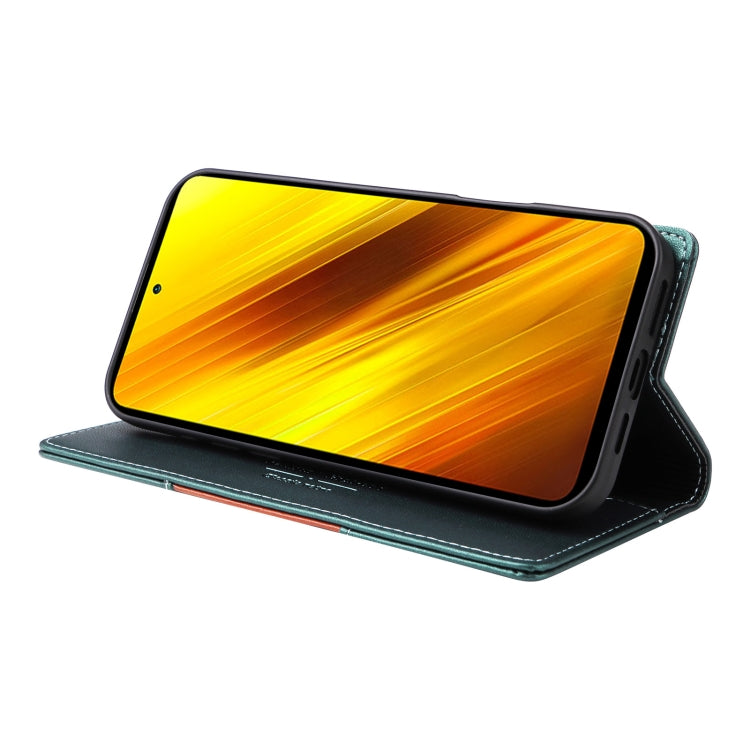 For Xiaomi Poco X3 NFC GQUTROBE G01 RFID Anti-theft Leather Phone Case