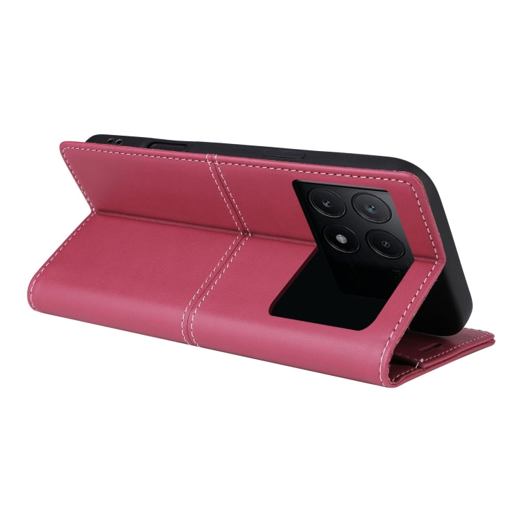 For Xiaomi Poco X6 Pro GQUTROBE G01 RFID Anti-theft Leather Phone Case
