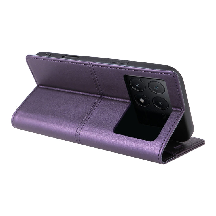 For Xiaomi Poco X6 Pro GQUTROBE G01 RFID Anti-theft Leather Phone Case