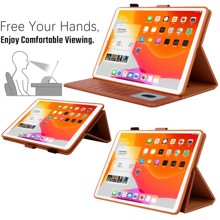 For iPad mini 6 / mini 2024 Hardware Buckle Deformation Holder Smart Leather Tablet Case