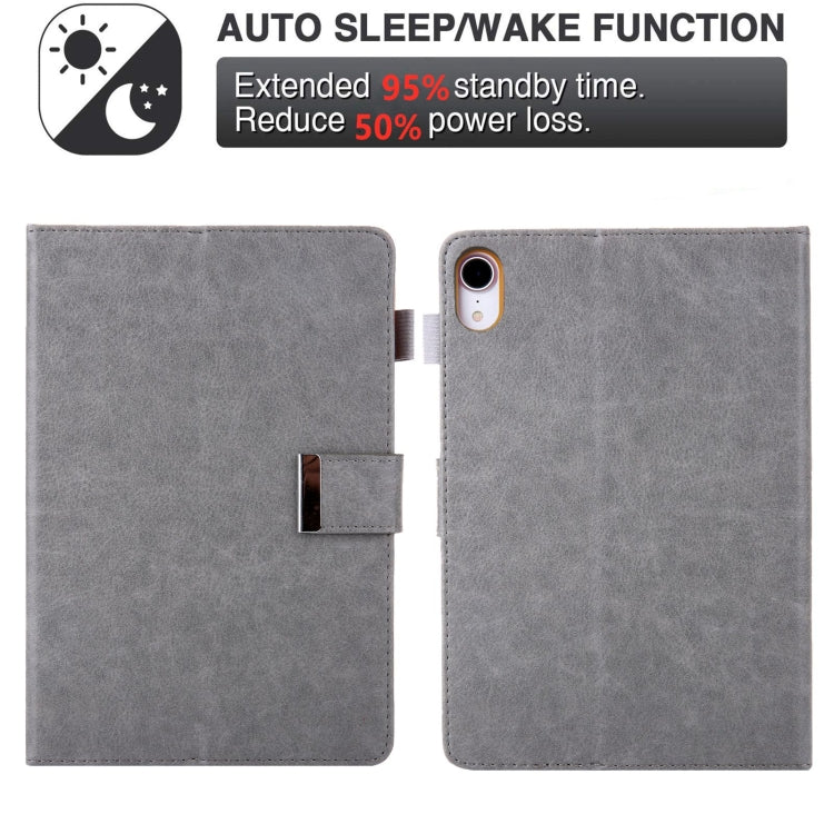 For iPad mini 6 / mini 2024 Hardware Buckle Deformation Holder Smart Leather Tablet Case