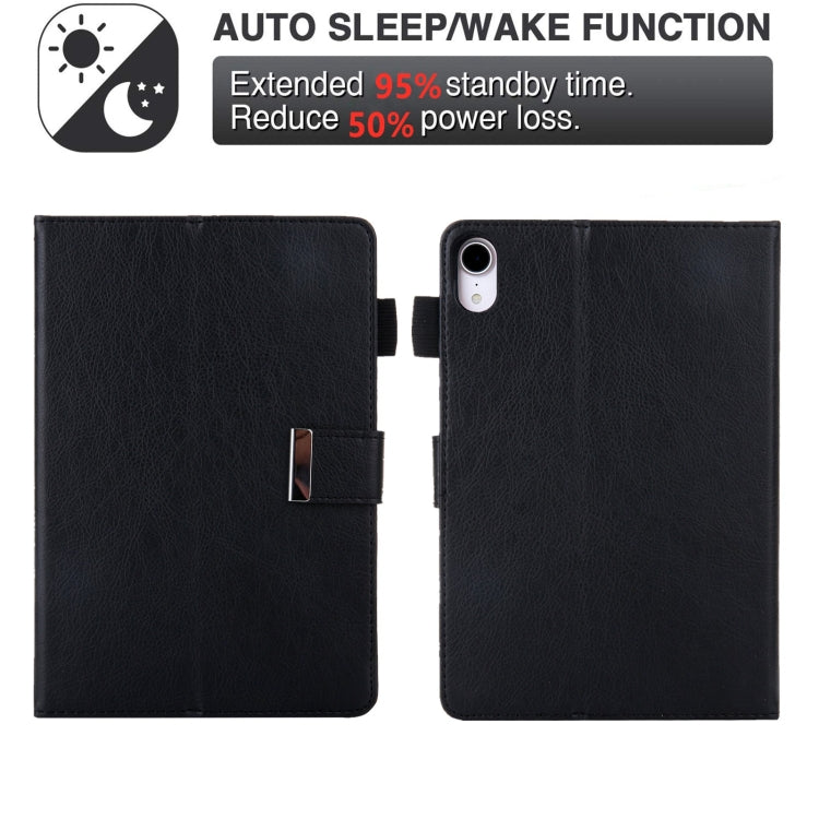 For iPad mini 6 / mini 2024 Hardware Buckle Deformation Holder Smart Leather Tablet Case