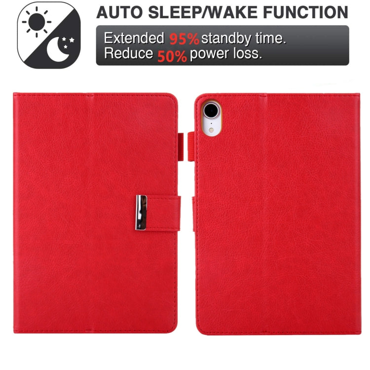 For iPad mini 6 / mini 2024 Hardware Buckle Deformation Holder Smart Leather Tablet Case