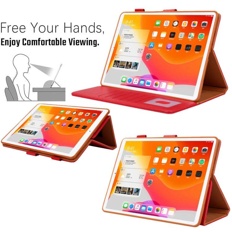 For iPad mini 6 / mini 2024 Hardware Buckle Deformation Holder Smart Leather Tablet Case