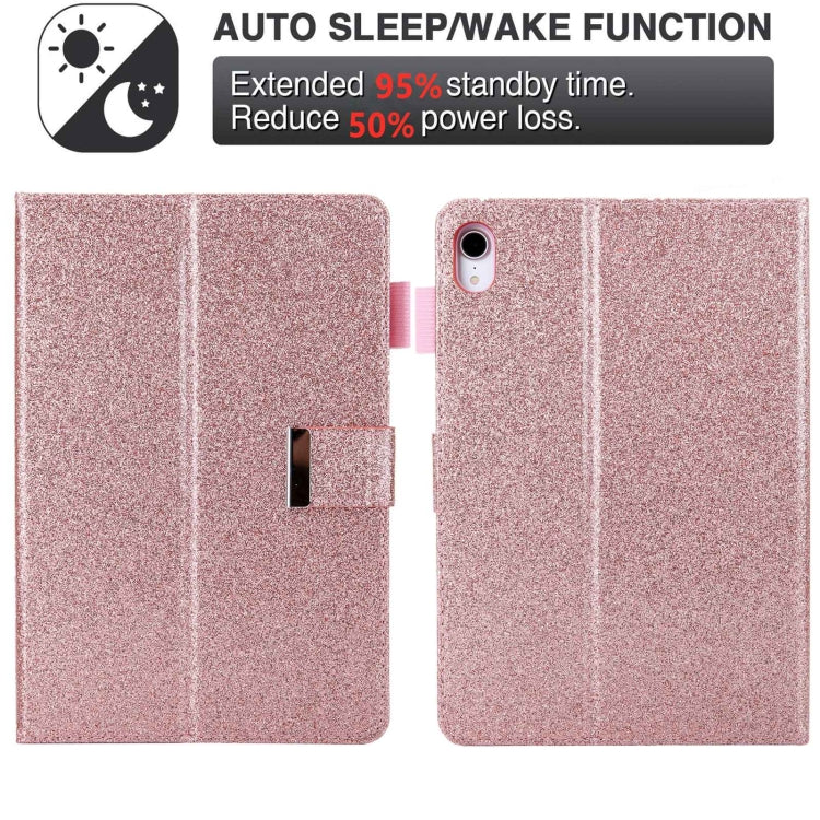 For iPad mini 6 / mini 2024 Hardware Buckle Deformation Holder Smart Leather Tablet Case