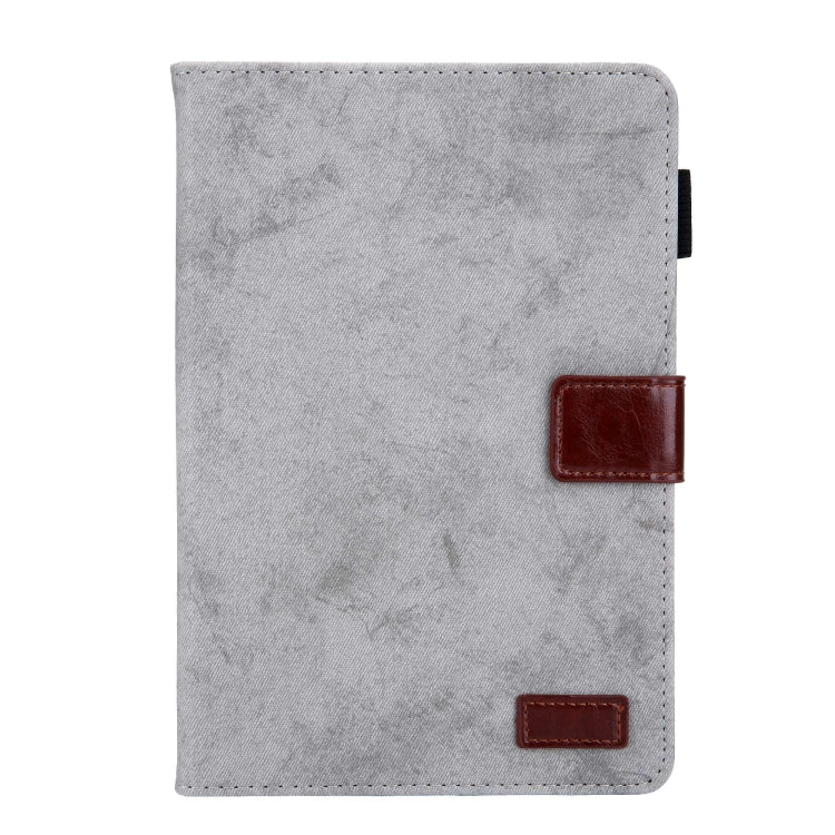 For iPad mini 6 / mini 2024 Fabric Contrast Color Smart Leather Tablet Case