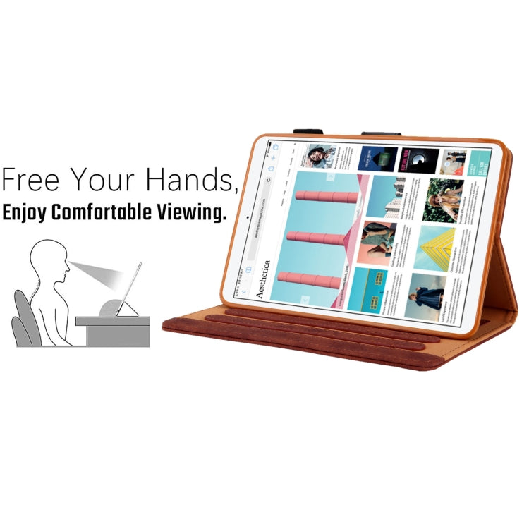 For iPad mini 6 / mini 2024 Fabric Contrast Color Smart Leather Tablet Case