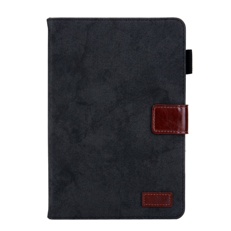 For iPad mini 6 / mini 2024 Fabric Contrast Color Smart Leather Tablet Case