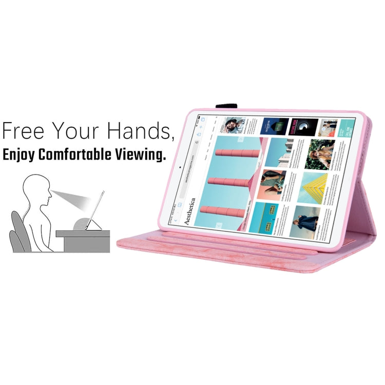 For iPad mini 6 / mini 2024 Fabric Contrast Color Smart Leather Tablet Case