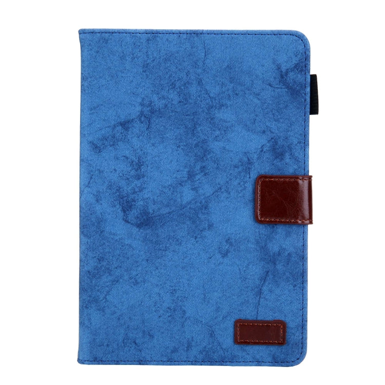 For iPad mini 6 / mini 2024 Fabric Contrast Color Smart Leather Tablet Case