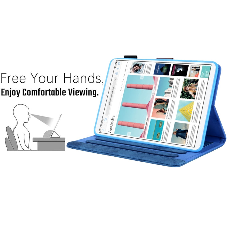For iPad mini 6 / mini 2024 Fabric Contrast Color Smart Leather Tablet Case