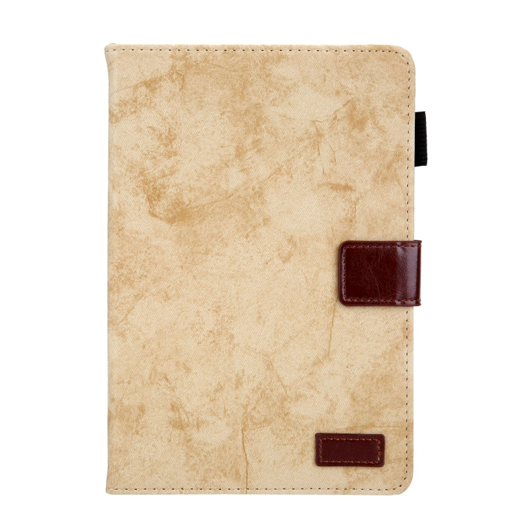 For iPad mini 6 / mini 2024 Fabric Contrast Color Smart Leather Tablet Case