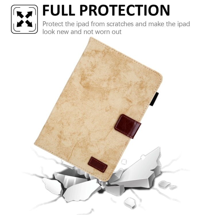 For iPad mini 6 / mini 2024 Fabric Contrast Color Smart Leather Tablet Case