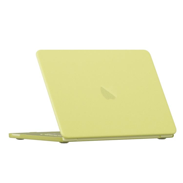 For MacBook Neo 13 inch 2026 A18 Pro A3404 Crystalline Matte Hardshell Laptop Protective Case  - Yellow