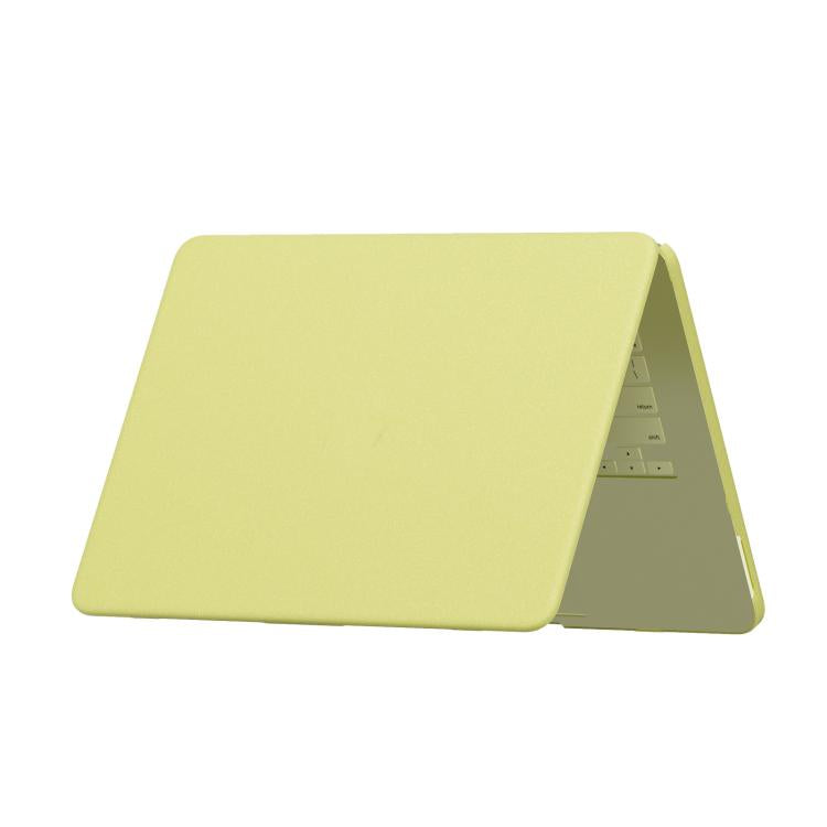 For MacBook Neo 13 inch 2026 A18 Pro A3404 Crystalline Matte Hardshell Laptop Protective Case  - Yellow
