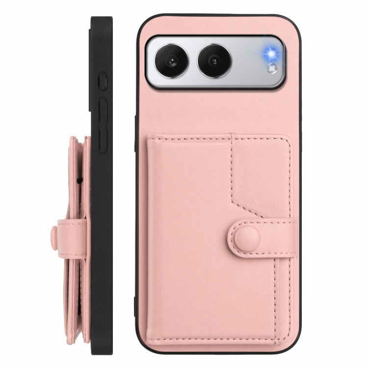 For OnePlus Nord 4 Button Card Bag RFID Anti-theft Phone Case