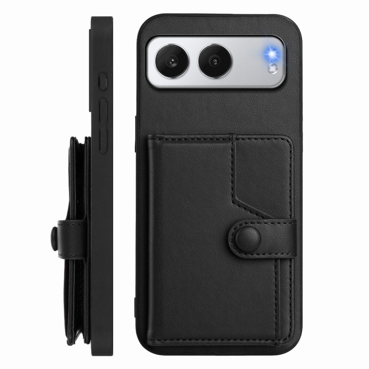 For OnePlus Nord 4 Button Card Bag RFID Anti-theft Phone Case