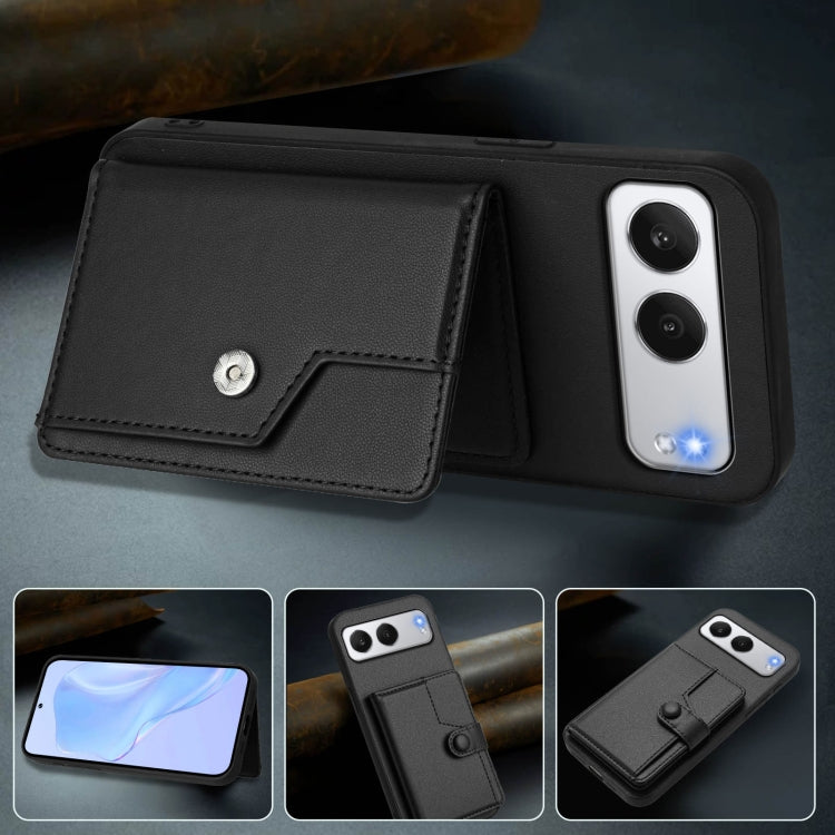 For OnePlus Nord 4 Button Card Bag RFID Anti-theft Phone Case
