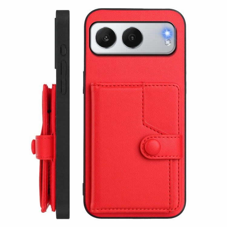 For OnePlus Nord 4 Button Card Bag RFID Anti-theft Phone Case