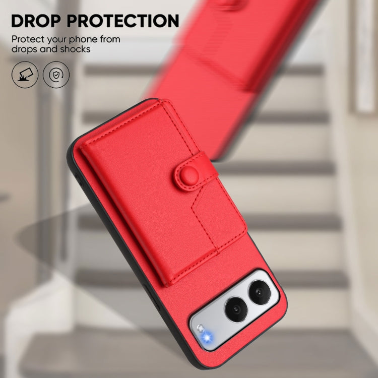 For OnePlus Nord 4 Button Card Bag RFID Anti-theft Phone Case