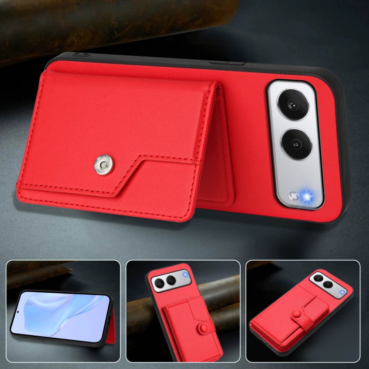 For OnePlus Nord 4 Button Card Bag RFID Anti-theft Phone Case