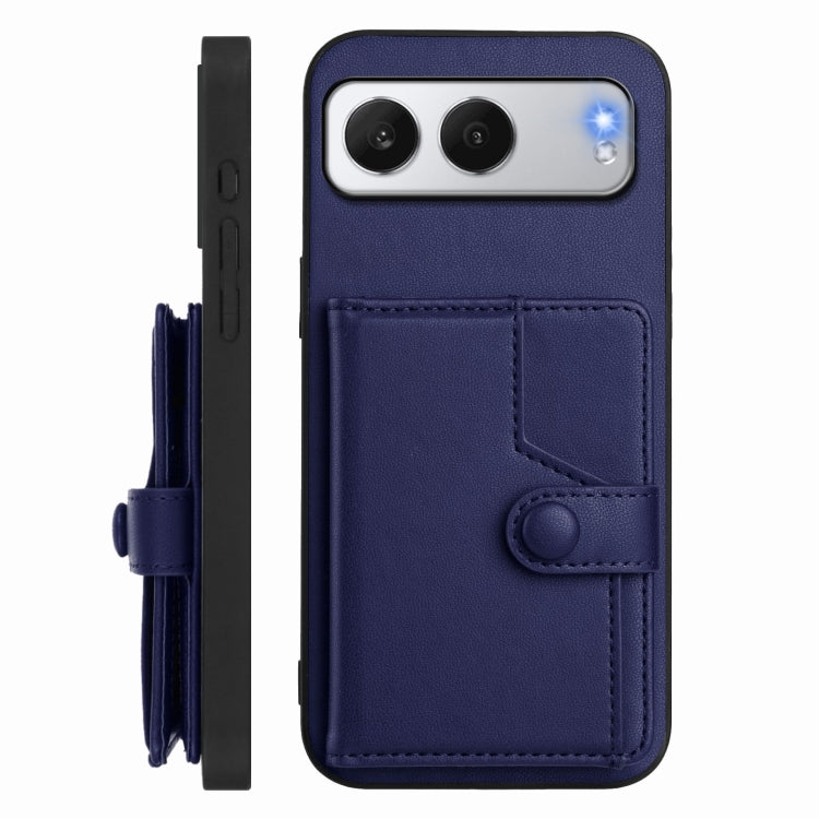 For OnePlus Nord 4 Button Card Bag RFID Anti-theft Phone Case