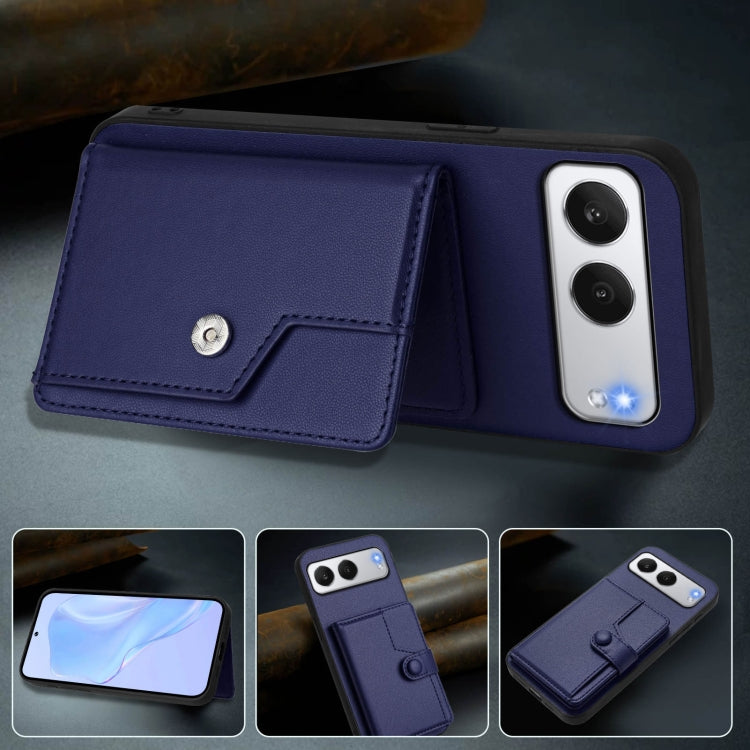 For OnePlus Nord 4 Button Card Bag RFID Anti-theft Phone Case
