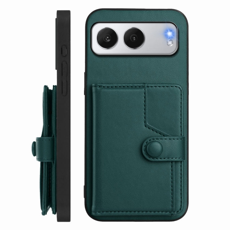 For OnePlus Nord 4 Button Card Bag RFID Anti-theft Phone Case