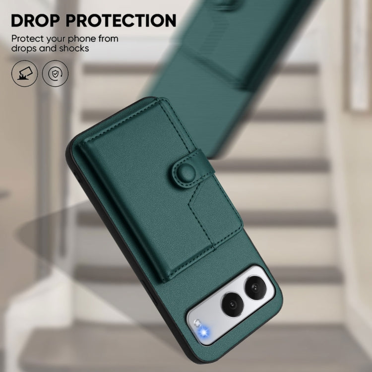 For OnePlus Nord 4 Button Card Bag RFID Anti-theft Phone Case