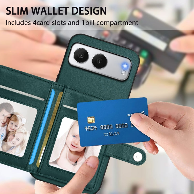 For OnePlus Nord 4 Button Card Bag RFID Anti-theft Phone Case