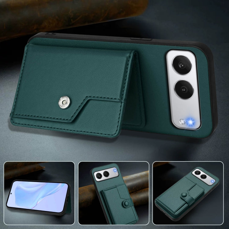 For OnePlus Nord 4 Button Card Bag RFID Anti-theft Phone Case