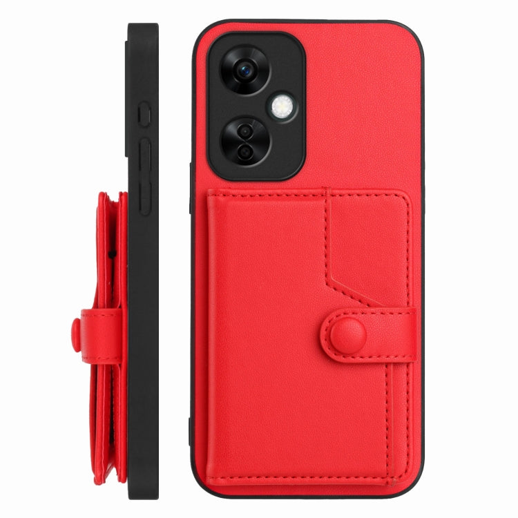For OnePlus Nord CE 3 Lite Button Card Bag RFID Anti-theft Phone Case