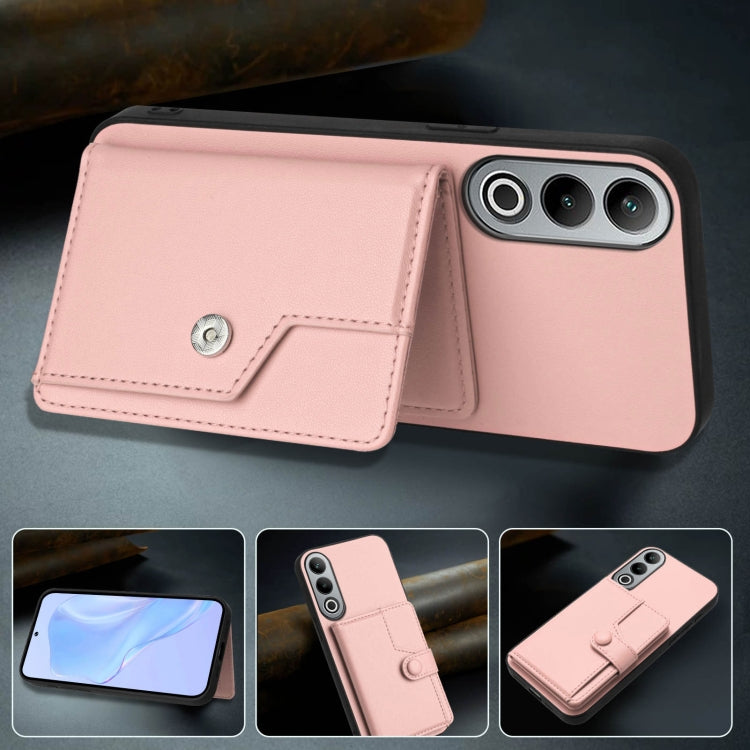 For OnePlus Nord CE4 Button Card Bag RFID Anti-theft Phone Case