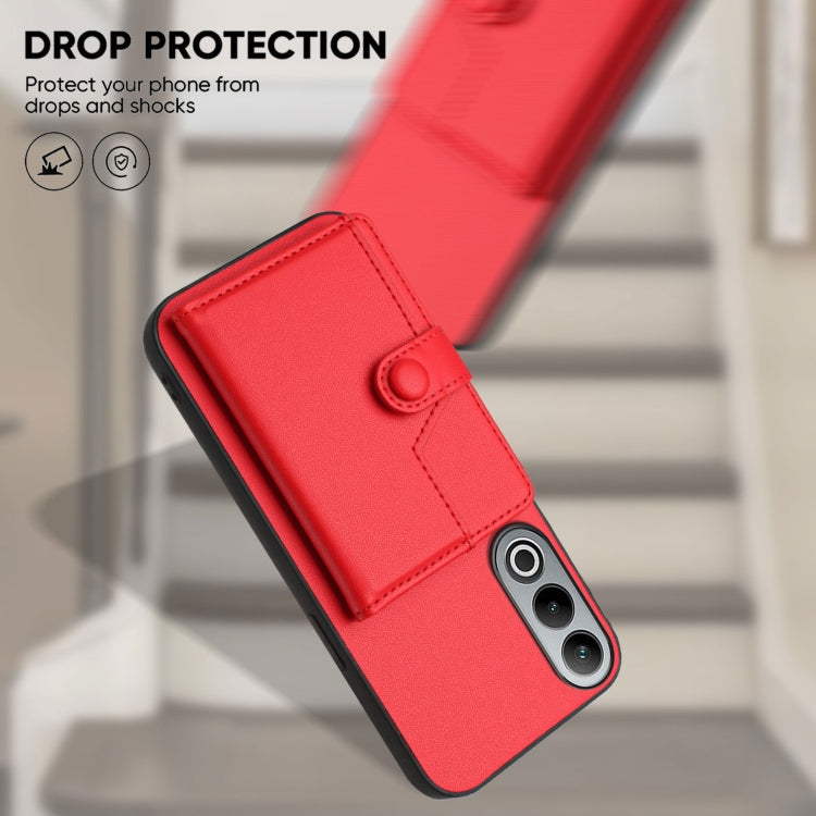 For OnePlus Nord CE4 Button Card Bag RFID Anti-theft Phone Case
