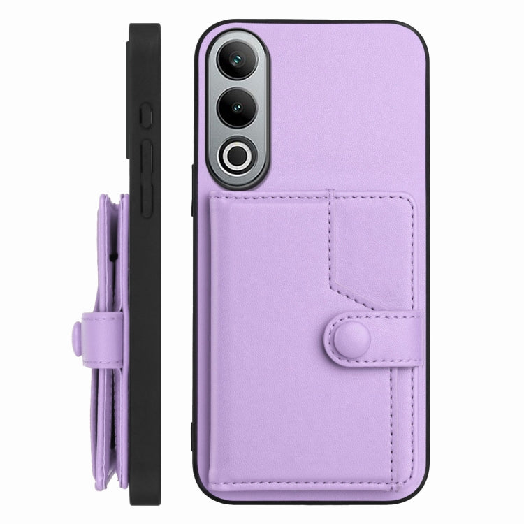 For OnePlus Nord CE4 Button Card Bag RFID Anti-theft Phone Case