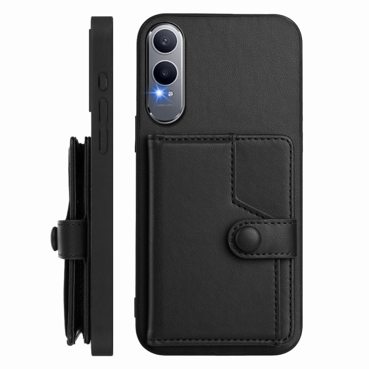 For OnePlus Nord CE4 Lite 5G Button Card Bag RFID Anti-theft Phone Case