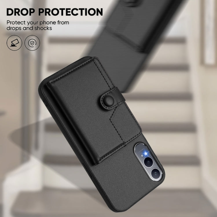 For OnePlus Nord CE4 Lite 5G Button Card Bag RFID Anti-theft Phone Case