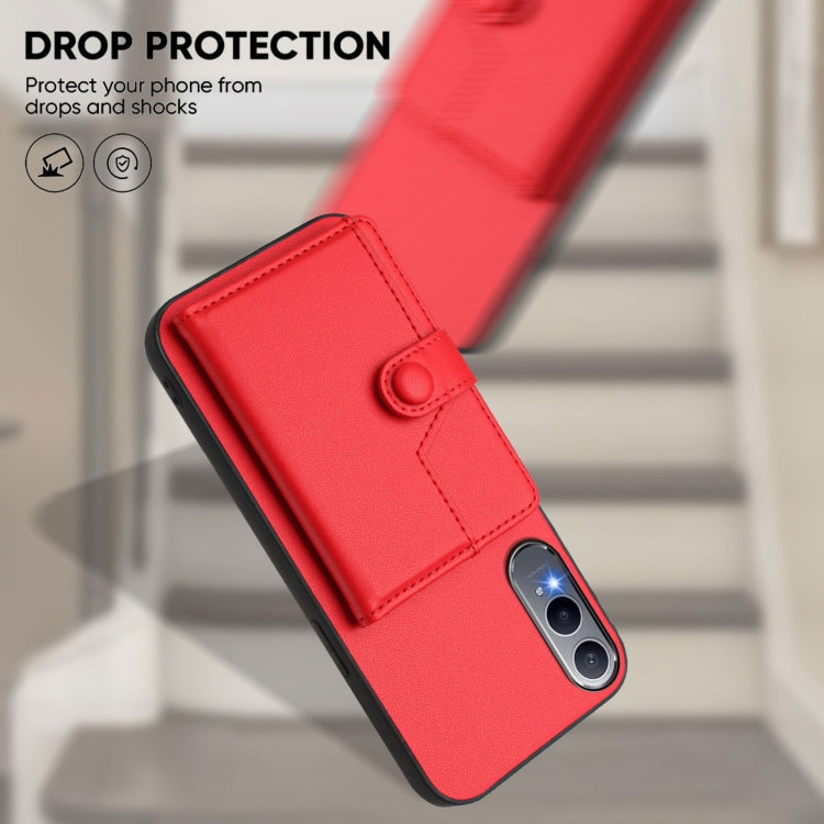 For OnePlus Nord CE4 Lite 5G Button Card Bag RFID Anti-theft Phone Case
