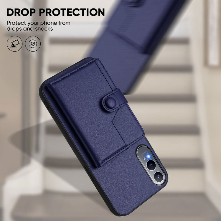 For OnePlus Nord CE4 Lite 5G Button Card Bag RFID Anti-theft Phone Case