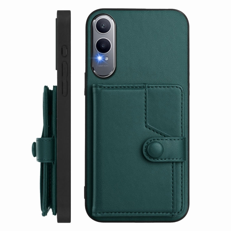 For OnePlus Nord CE4 Lite 5G Button Card Bag RFID Anti-theft Phone Case